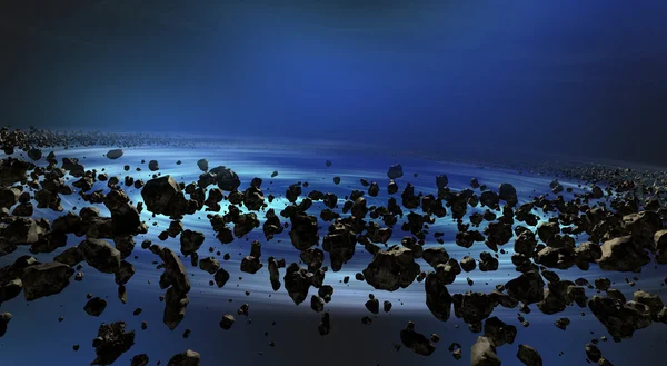 Thousands of asteroids — Stock Photo, Image