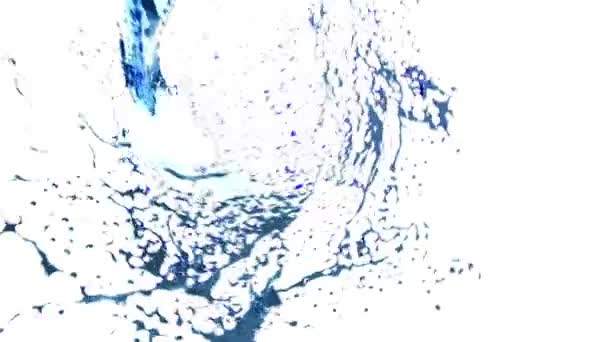 Наливная стрельба водой с помощью высокоскоростной камеры, фантом-флекс — стоковое видео