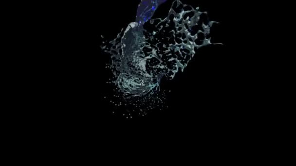 Versement de tir à l'eau avec caméra à grande vitesse, flex fantôme 