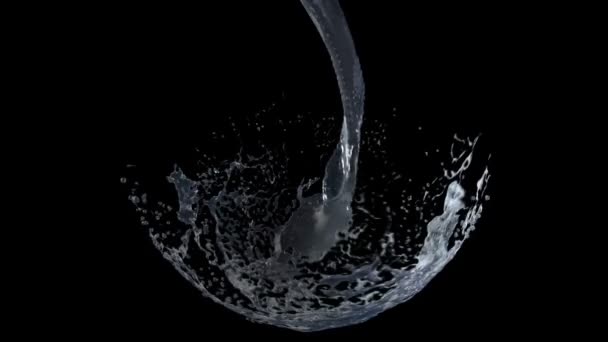 Vystřelení vody pomocí vysokorychlostní kamery, Fantom Flexi — Stock video