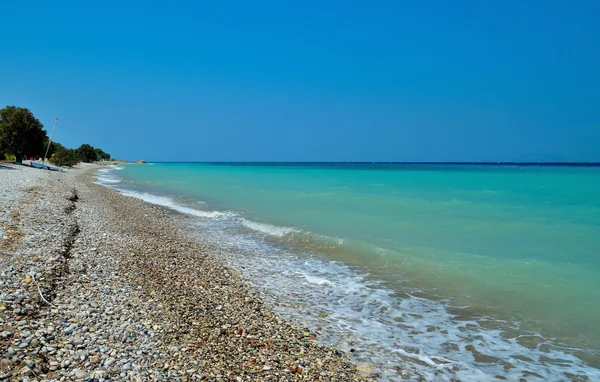 Dalga köpüğü kum yükselen ile. Ege Denizi
