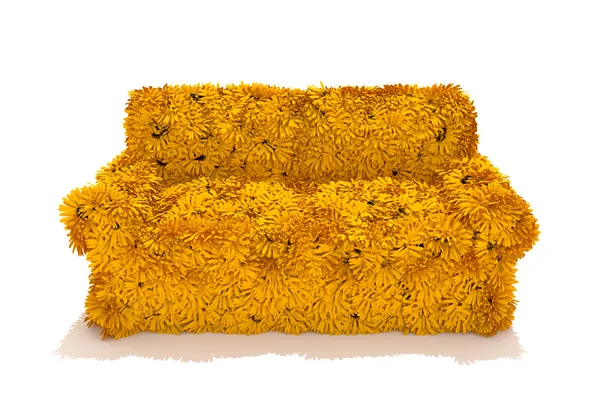 Furniture terbuat dari bunga — Stok Foto