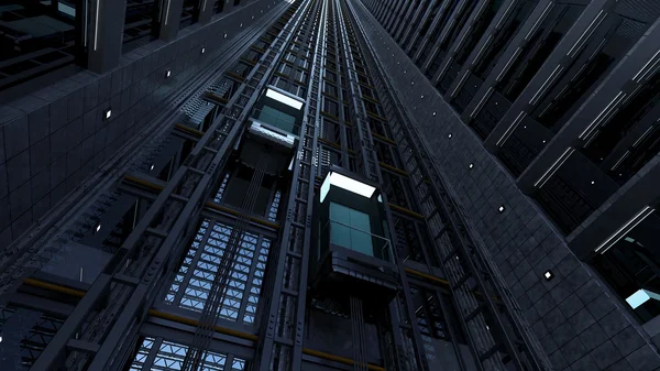 3d rendering. An Elevator shaft — Stock Photo, Image