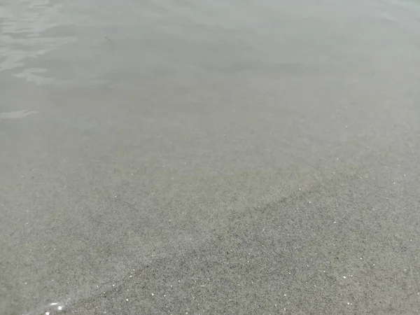 Vue Sur Sable Les Vagues Eau Dans Rivière — Photo