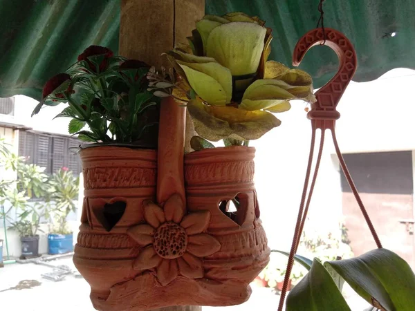 Bangladesh Solo Feito Elegante Vaso Flores Loja — Fotografia de Stock