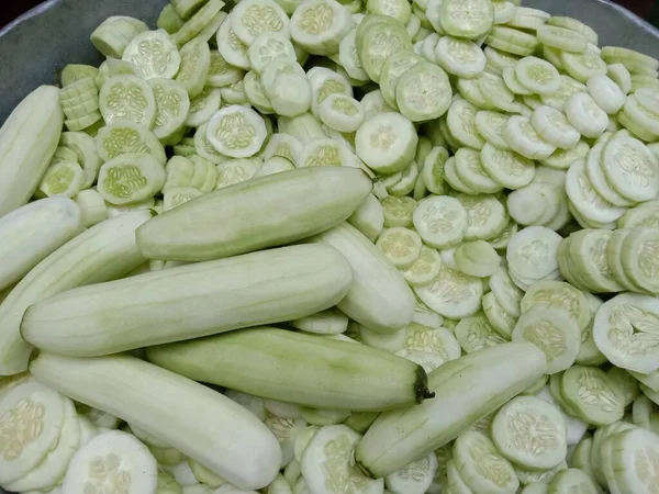 Komkommer Voorraad Water Voor Salade Huwelijk — Stockfoto