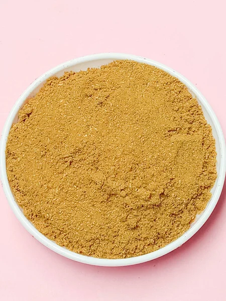 spicy and hot Coriander Powder on bowl