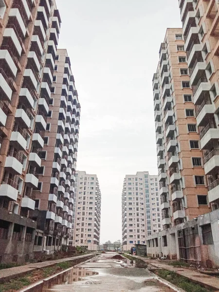 Apartamento Vista Del Edificio Para Vivir Ciudad — Foto de Stock