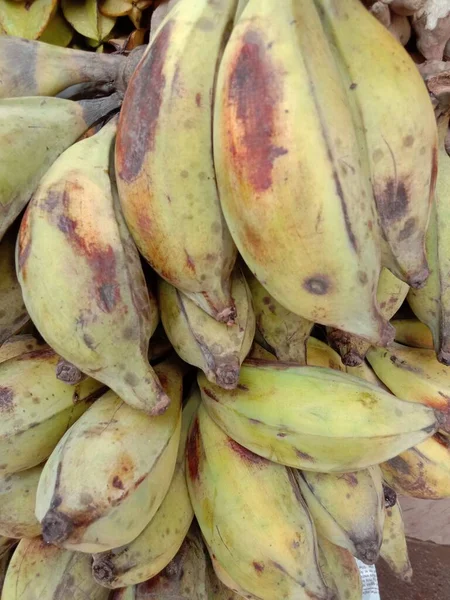 Smaczne Zdrowe Bananowe Odbicie Sklepie — Zdjęcie stockowe