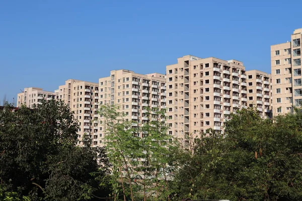 Apartamento Vista Del Edificio Para Vivir Ciudad — Foto de Stock