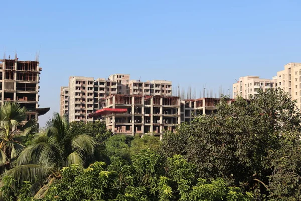 Apartamento Vista Del Edificio Para Vivir Ciudad — Foto de Stock