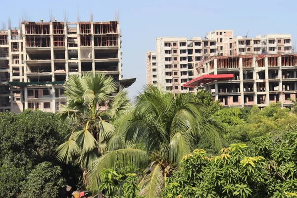 Apartamento Vista Del Edificio Para Vivir Ciudad — Foto de Stock