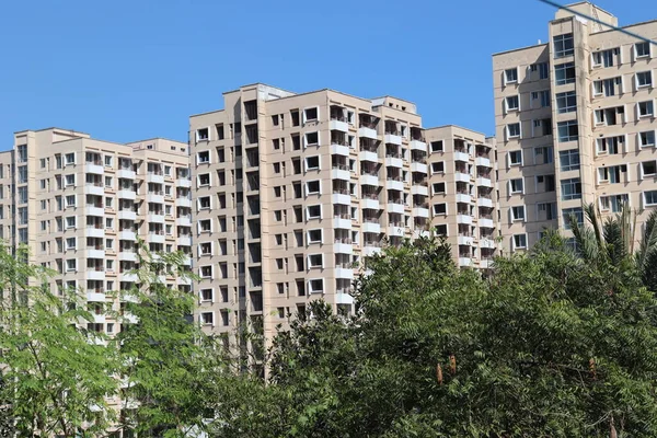 Apartamento Vista Del Edificio Para Vivir Ciudad — Foto de Stock