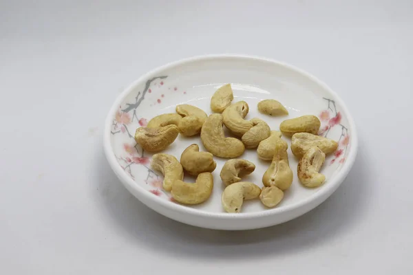 Leckere Und Gesunde Cashewnussbrühe Auf Schüssel — Stockfoto