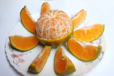 Lezzetli ve sağlıklı mandalinalar.