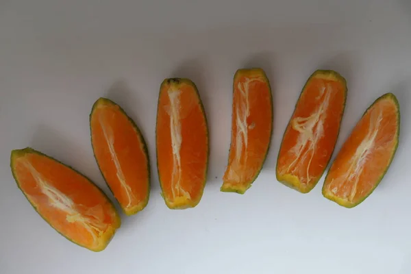 Leckere Und Gesunde Mandarinenbrühe Auf Schüssel — Stockfoto