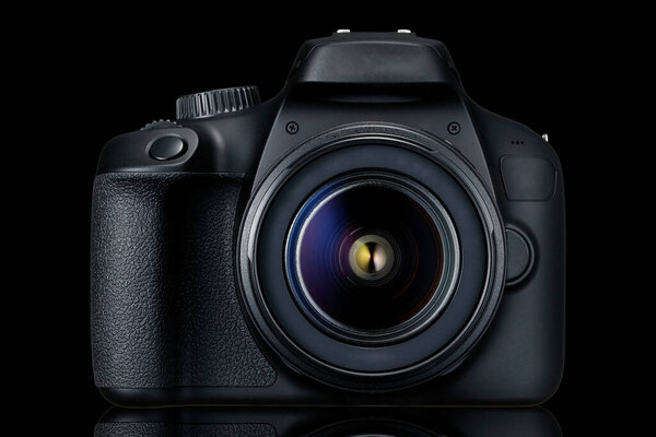 black colored camera closeup for photography