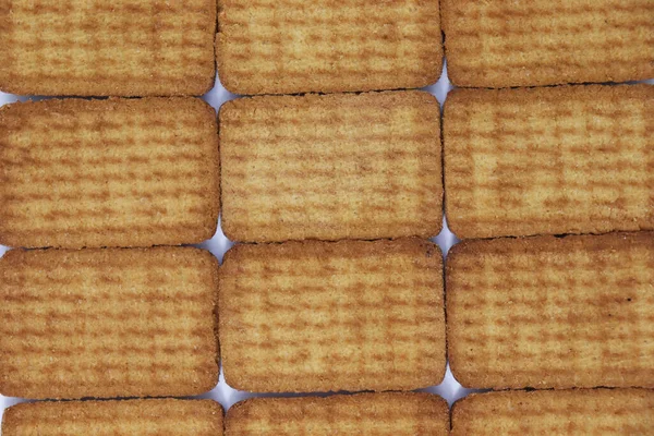 Lekker Gezond Bruin Gekleurde Koekjesbouillon Witte Achtergrond — Stockfoto