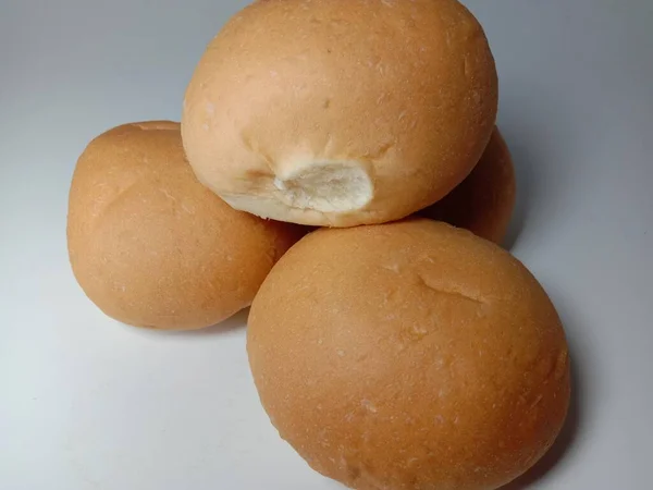 Chutné Zdravé Chléb Zásob Bílém Pozadí — Stock fotografie