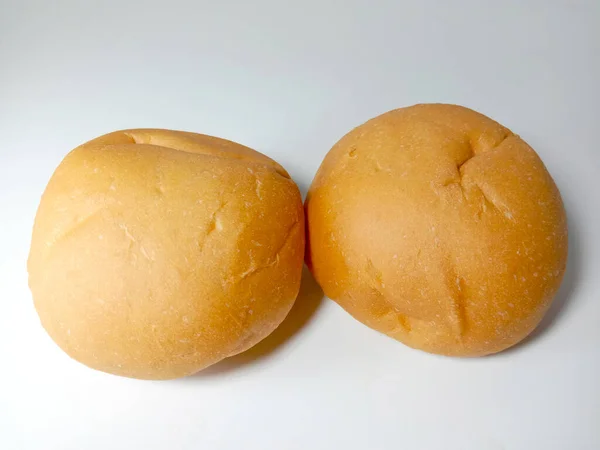 Вкусный Здоровый Хлеб Белом Фоне — стоковое фото