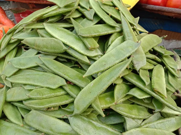 Estoque Edamame Fresco Saudável Loja — Fotografia de Stock