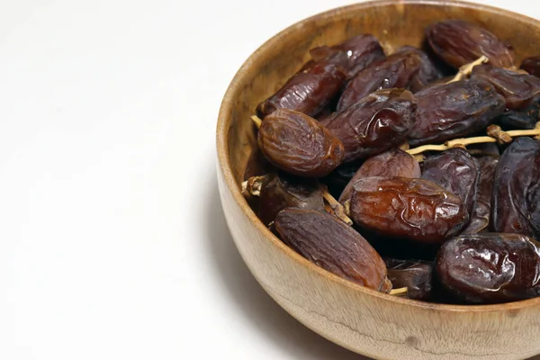 Tasty Healthy Dates Stock Bowl Eat Ramadan — Photo