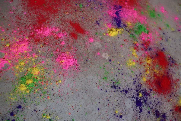 Beautiful Canvas Art Multiple Colored Powder — Stock Photo, Image