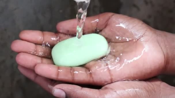 Soap Footage Water Splash — Stock Video