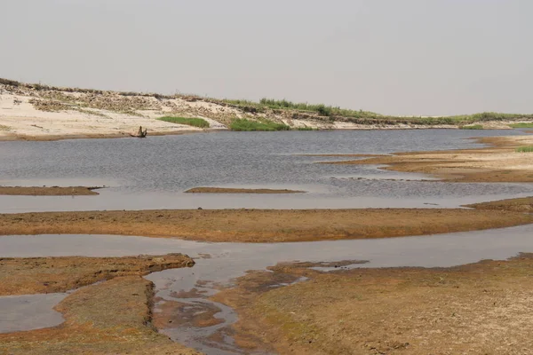 Hermoso Lago Vista Cielo Con Naturaleza — Foto de Stock