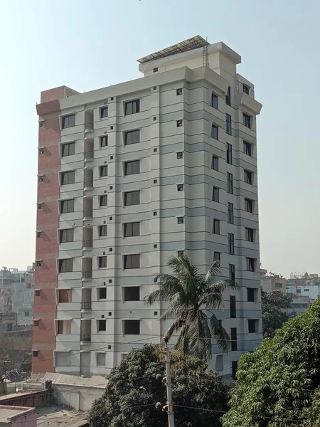 Apartment Building View Living City — Stock Photo, Image