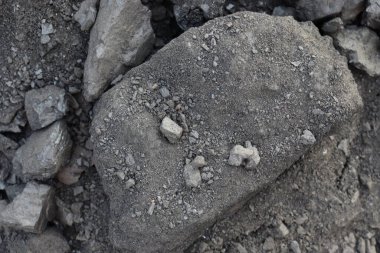 siyah renkli kömür stoku satmak için kazıyor