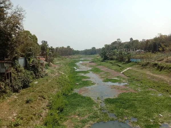 Bella Vista Villaggio Con Natura Campo — Foto Stock