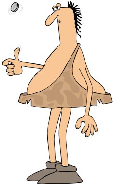 Mağara adamı yazı-tura