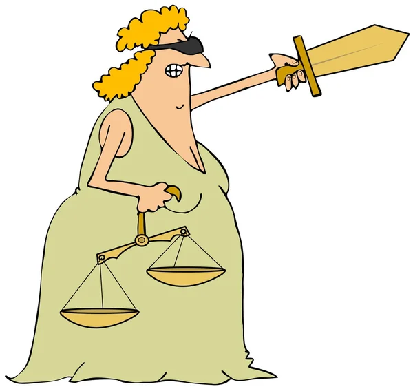 Vrouwe Justitia — Stockfoto