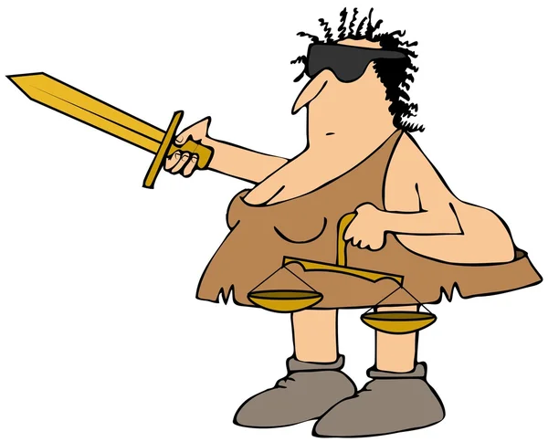 Neanderthal Justitie — Stockfoto