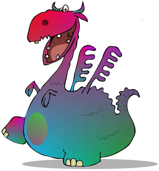 Colorful cartoon dragon — Stock Photo, Image