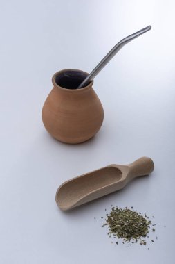 Yerba mate calabash ve bombilla