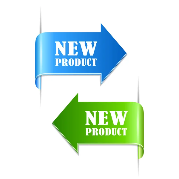 Nuove etichette dei prodotti — Vettoriale Stock