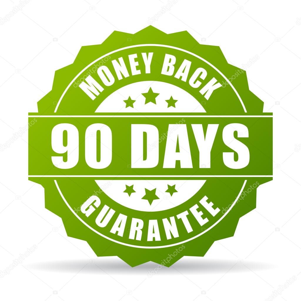 90 days money back green icon