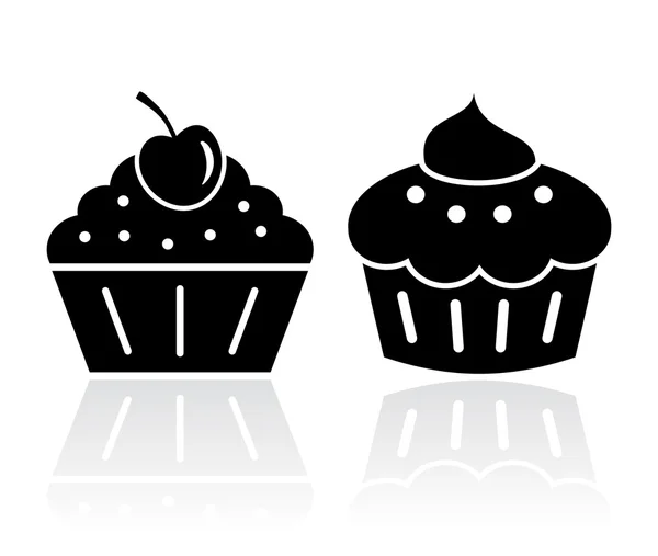 Εικονίδιο κέικ muffin — Διανυσματικό Αρχείο