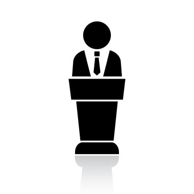 Hoparlör podyum simgesi