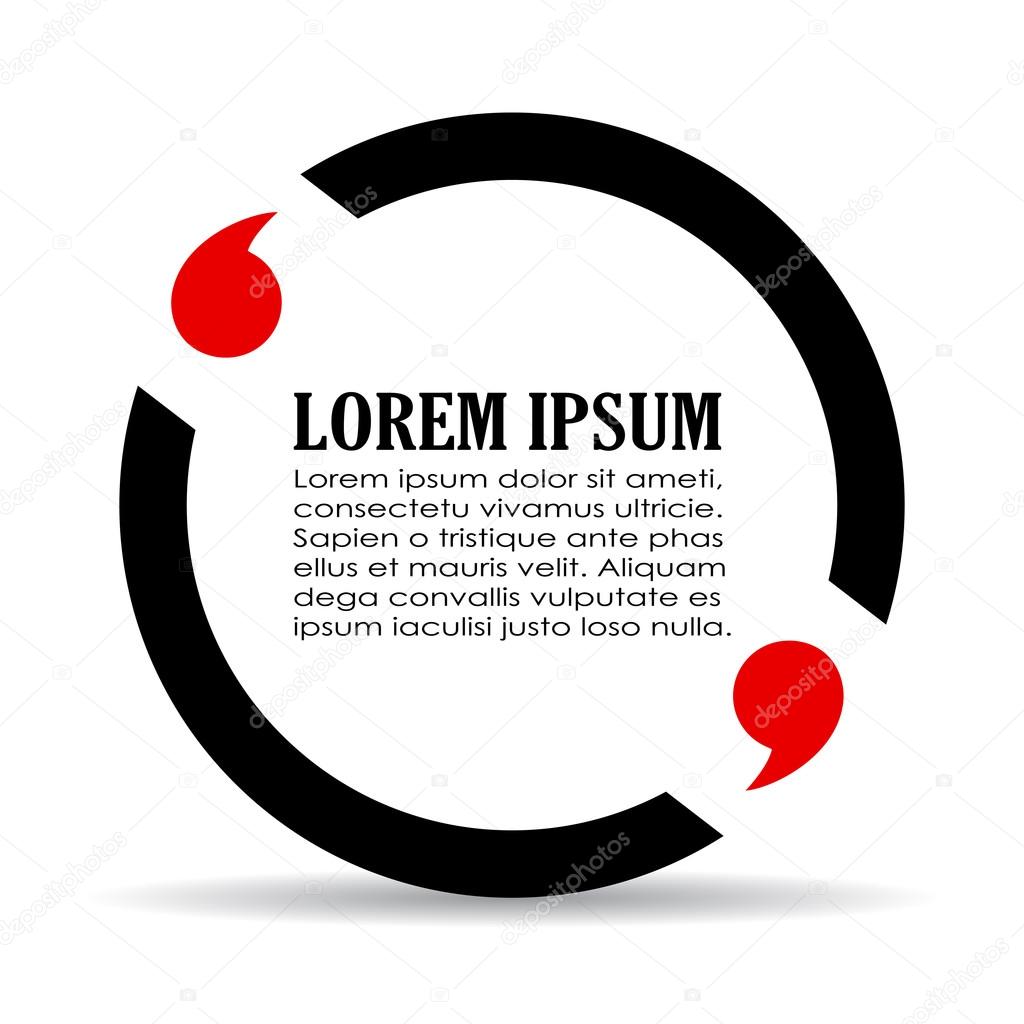 Motivational quote text bubble illustration isolated on white background
