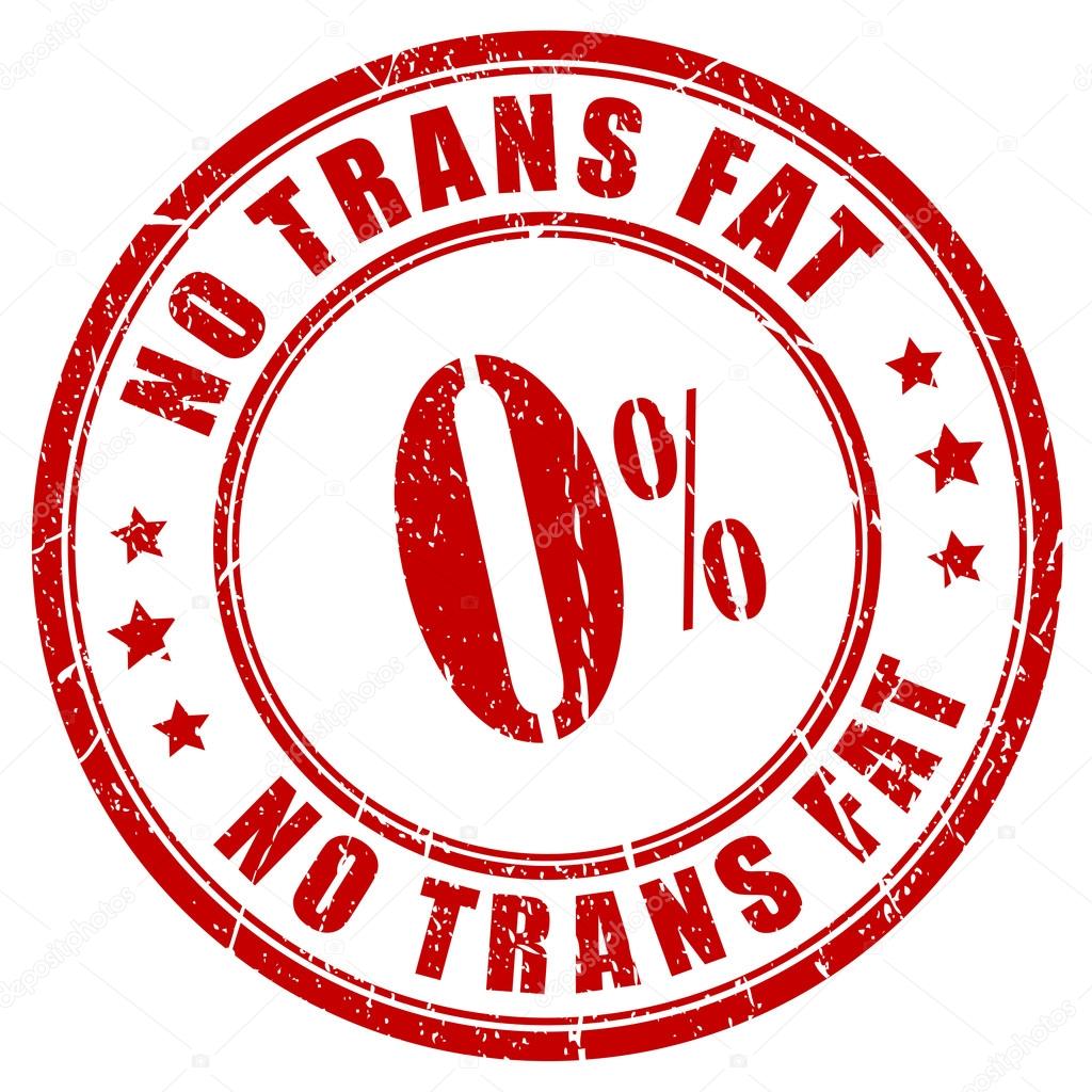 No trans fat rubber stamp, vector illustration isolated on white background