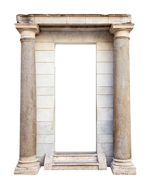 Ancient roman entrance with columns — Stock Photo, Image