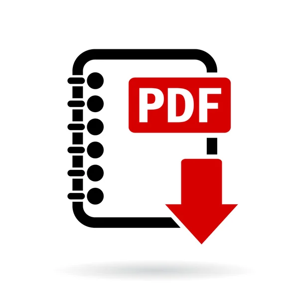 Pdf Datei herunterladen Symbol — Stockvektor