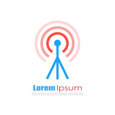 Soyut logo yayın