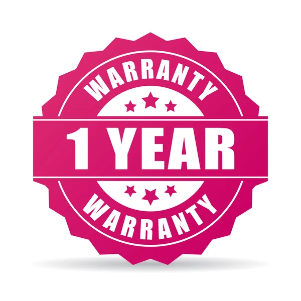 One year warranty icon — Stock Vector