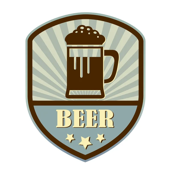 Etykieta na osłonie piwo w stylu retro — Wektor stockowy