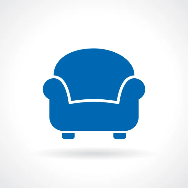 Fauteuil icône vectorielle — Image vectorielle