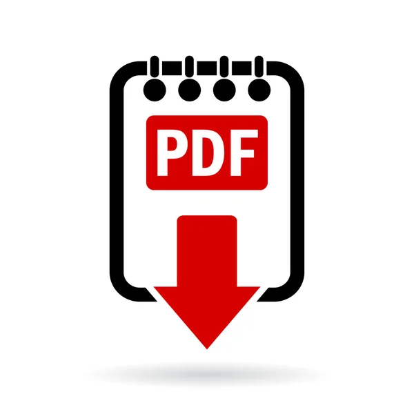 Pdf 文档下载图标 — 图库矢量图片